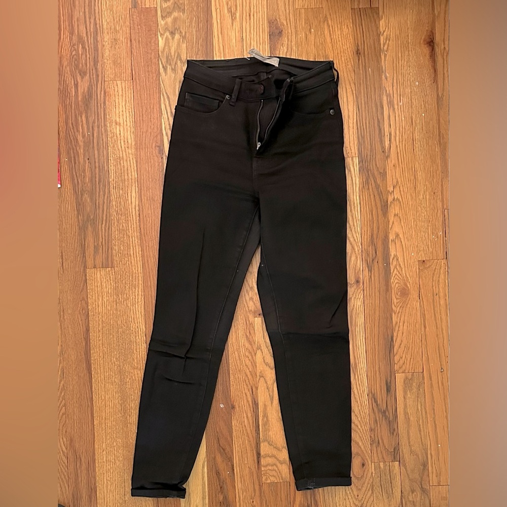 Everlane Black High Rise Skinny Jeans